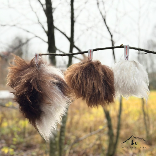 Doggie-Zen Sheep Squeaker Net Ball